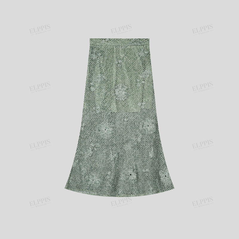 WZUA1073 Crochet Tank and Skirt Set
