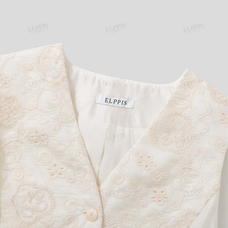 WZUA1189 Embroidery Waistcoat Vest Outerwear