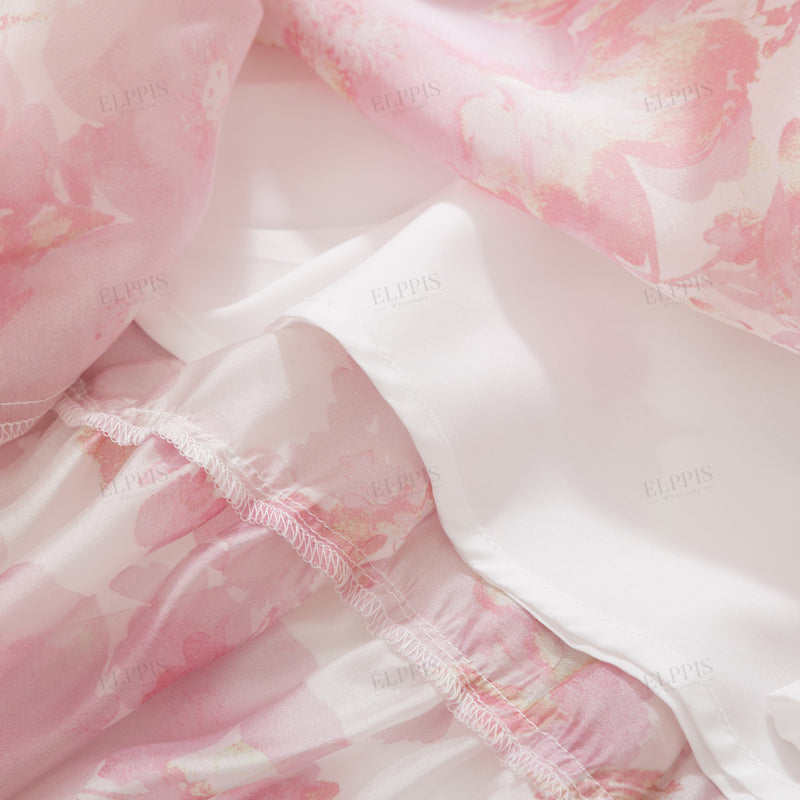 WZBA1196 Chiffon Floral Sleeveless Dress