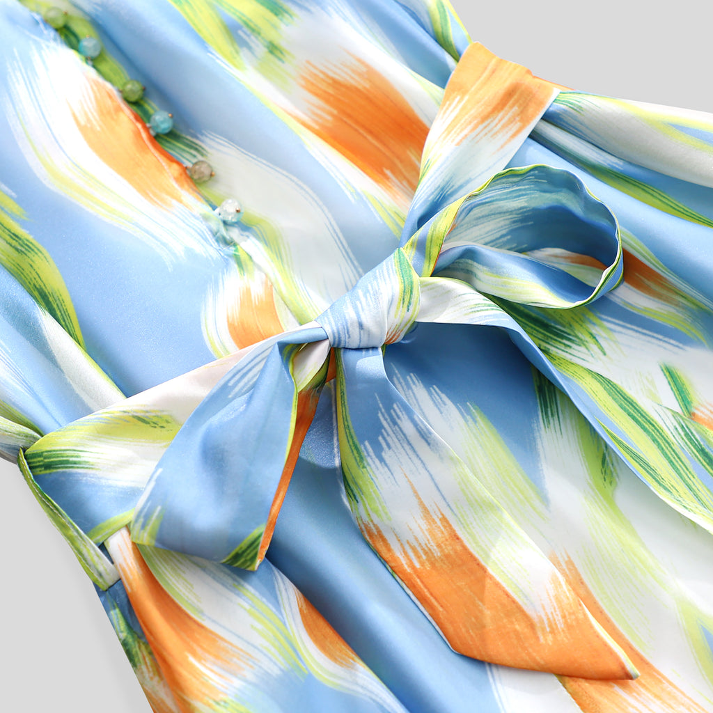 WZBA1080-Abstract Print Maxi Dress