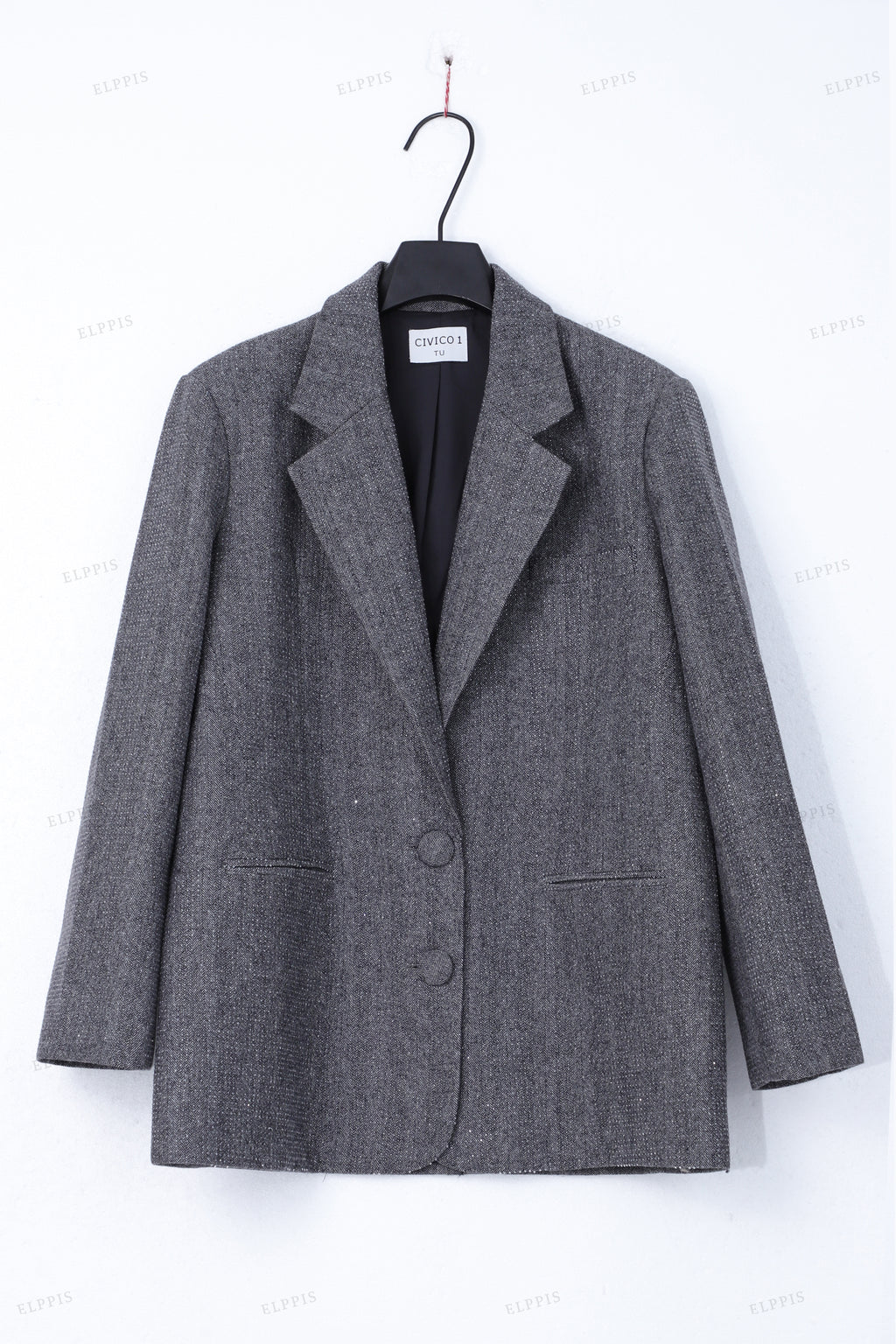 WFW040T Glitter Long Blazer Jacket Outerwear