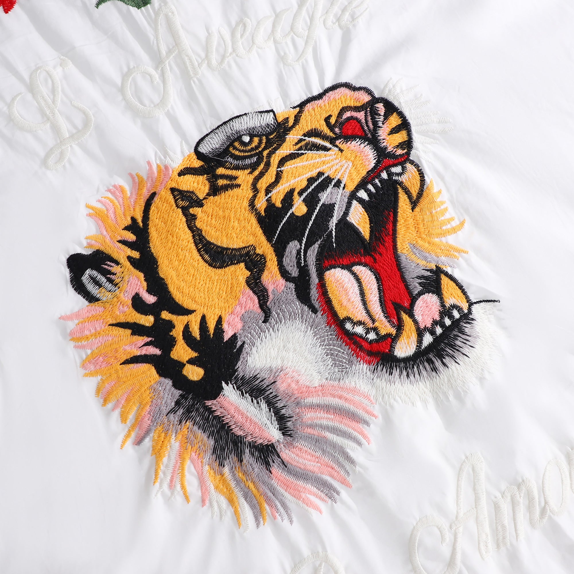 WZTA1104-Oversized Embroidered Shirt Dress