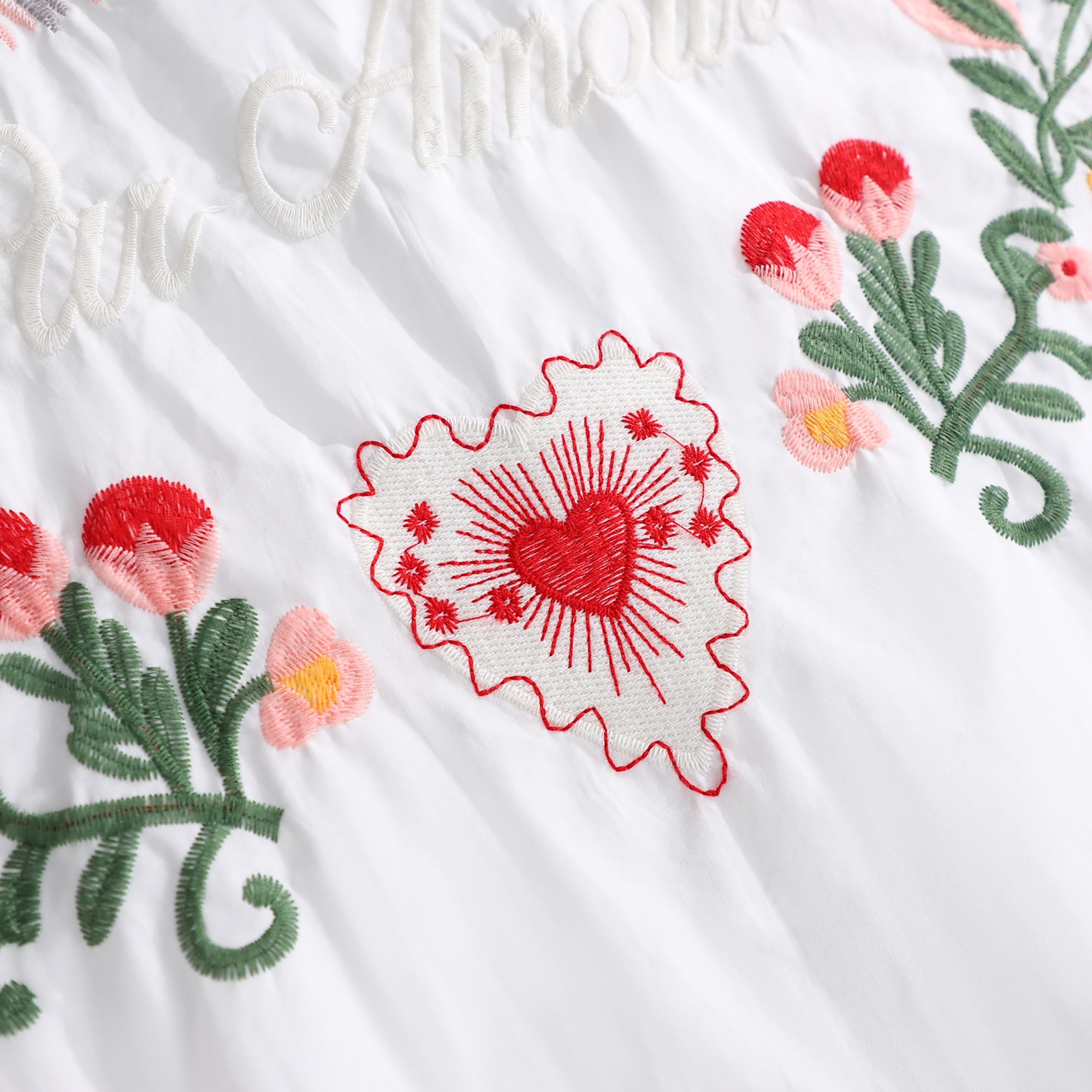 WZTA1104-Oversized Embroidered Shirt Dress