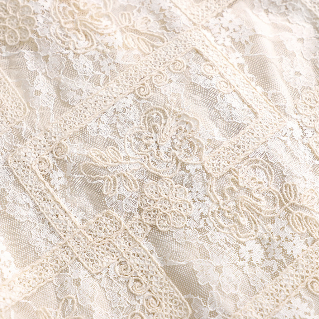 WZUA1037-Sheer Lace Two-Piece Pants Set