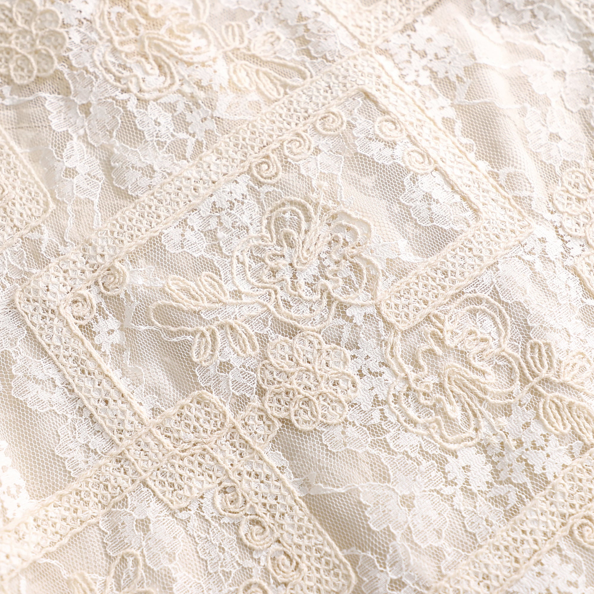 WZUA1037-Sheer Lace Two-Piece Pants Set