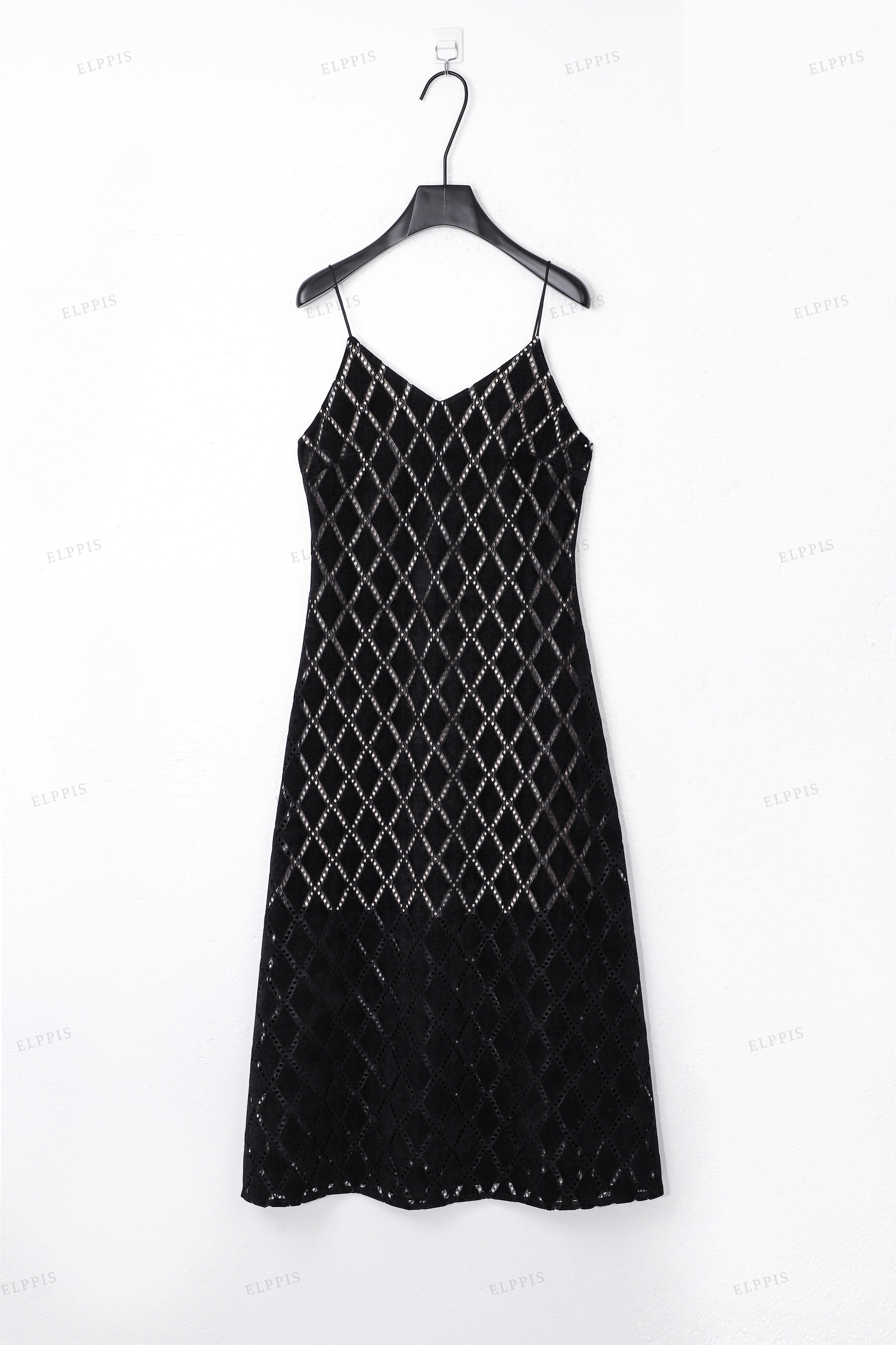 WFW019B Sheer Slip Long Dress