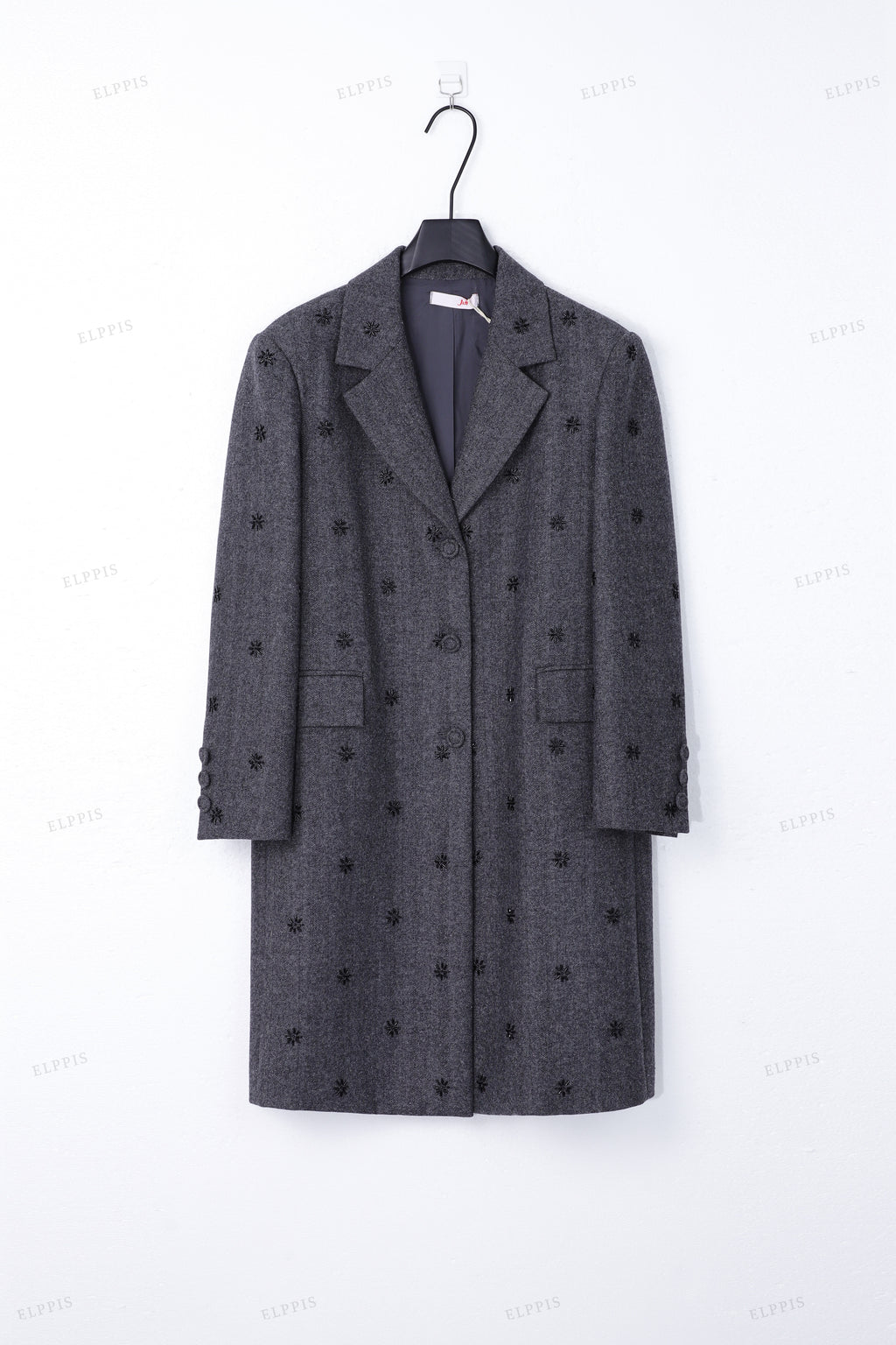WFW049C Tweed Long Coat