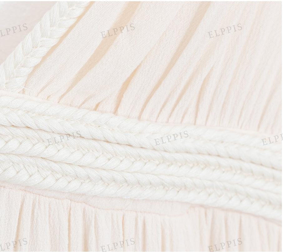 WZBA1069 Braided Detail Camisole Dress