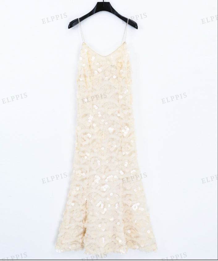 WZBA1134  Sequins Slip Party Long Dress