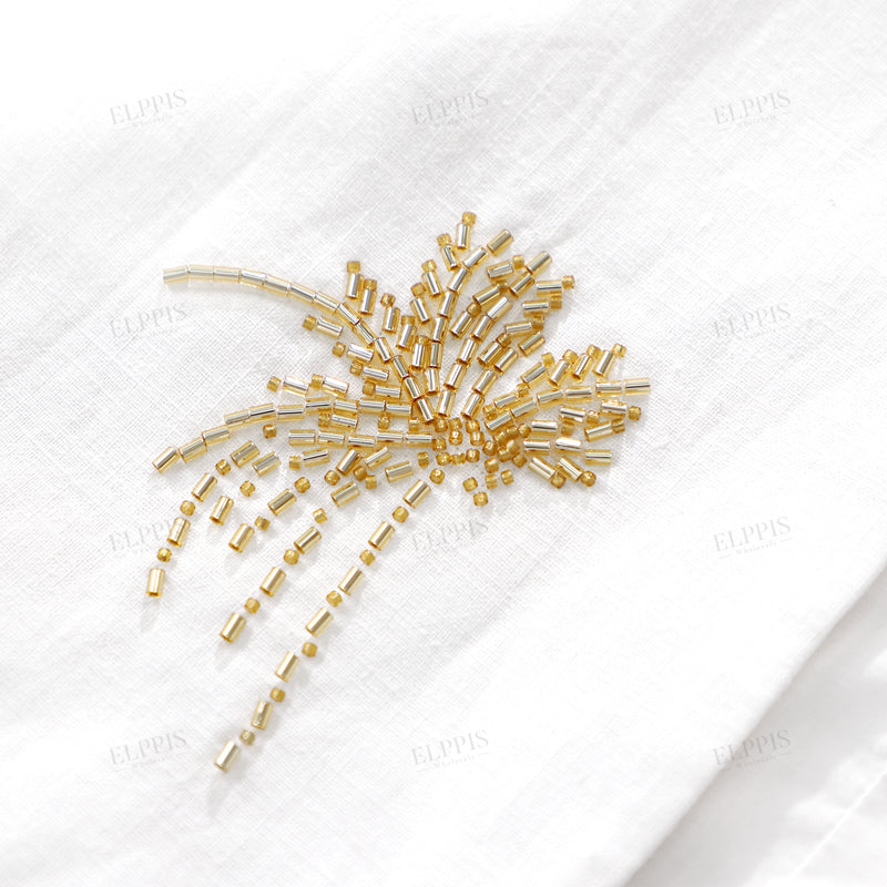 WZTA1043 Beaded Embroidery 3/4 Sleeve Blazer