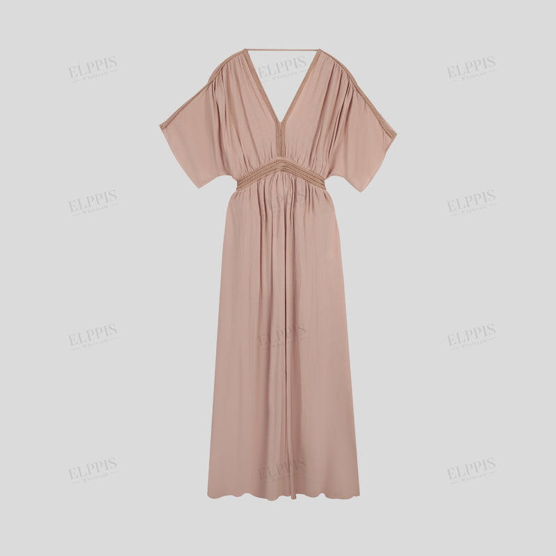 WZBA1068 Rope Rayon Maxi Dress