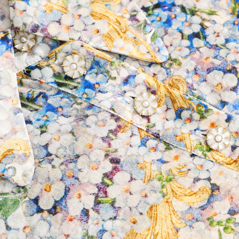 WZTA1283 Floral Blouse Shirt