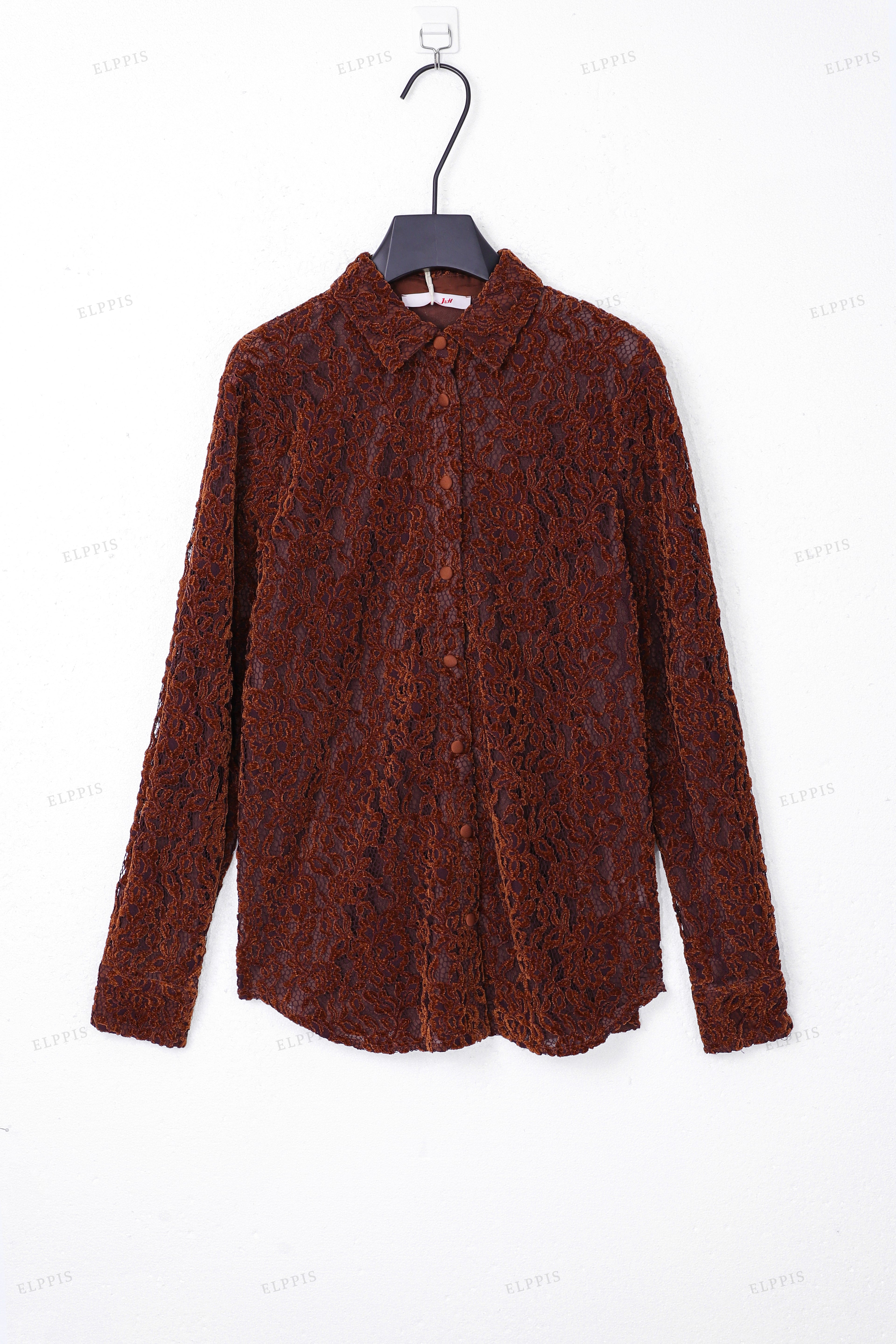 WFWT018 Lace Embroidery Shirt