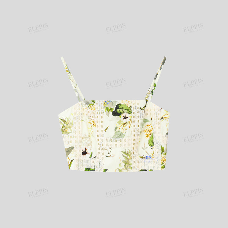 WZUA1413 Floral Cami and Skirt Set
