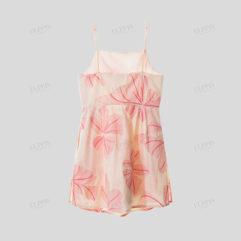 WZBA1436 Floral Embroidered Mini Dress