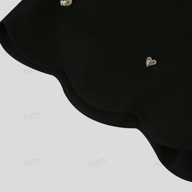 WZPA1457 3D Hearts Dressy Shorts