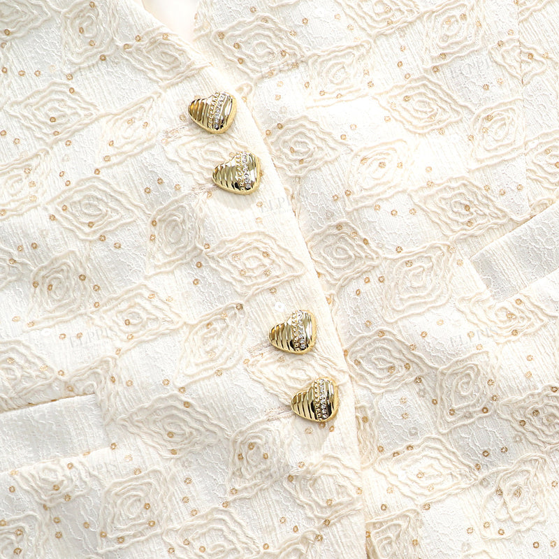 WZUA1169 Sequins EmbroideryVest and Pants