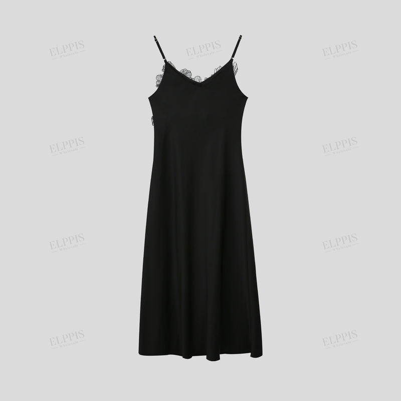 WZBA1119 Lace Beaded Slip Long Dress