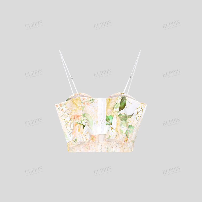 WZUA1001 Floral Camis and Pants Set