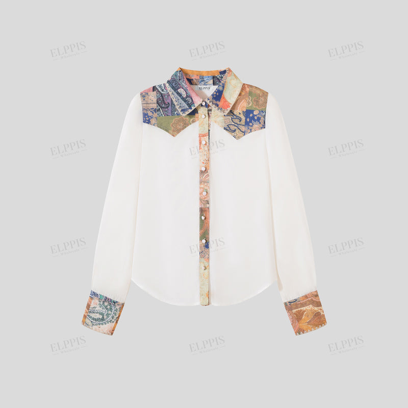 WZUA1299 Boho Shirt and Shorts Set