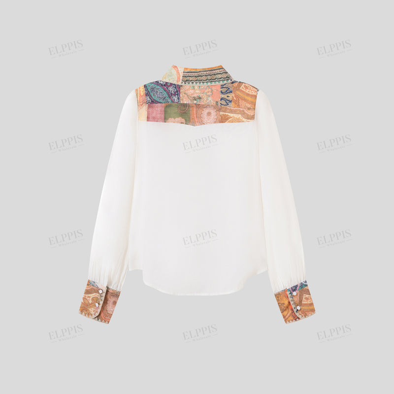 WZUA1299 Boho Shirt and Shorts Set