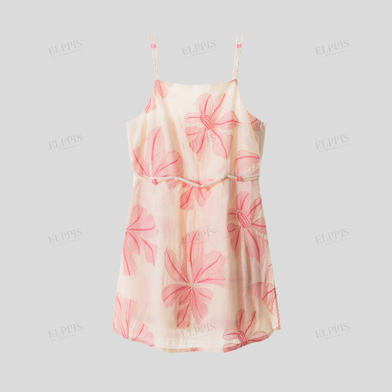 WZBA1436 Floral Embroidered Mini Dress