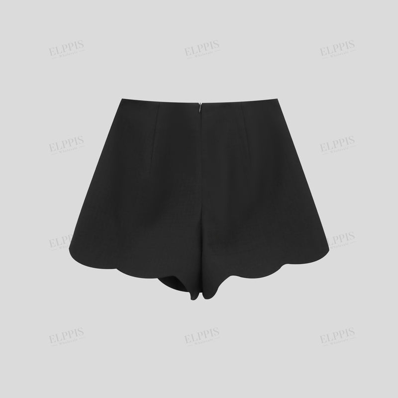 WZPA1457 3D Hearts Dressy Shorts