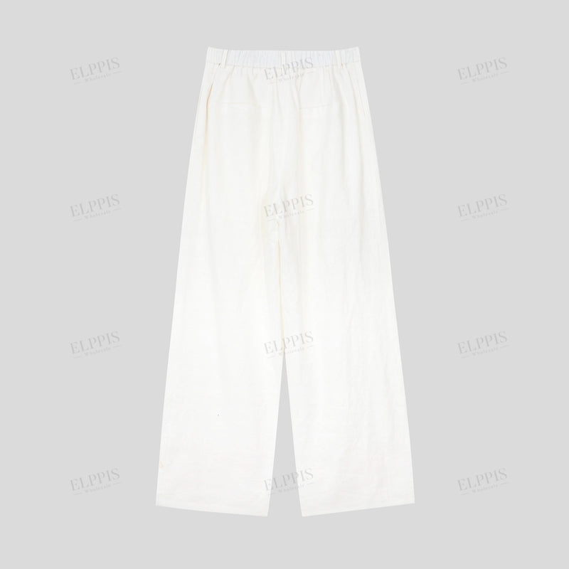 WZUA1170 Linen Blend Casual Long Pants