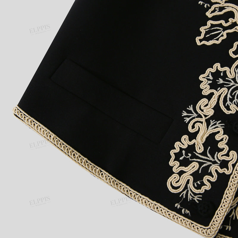 WZTA1292 Embroidered Vest Top Outerswear