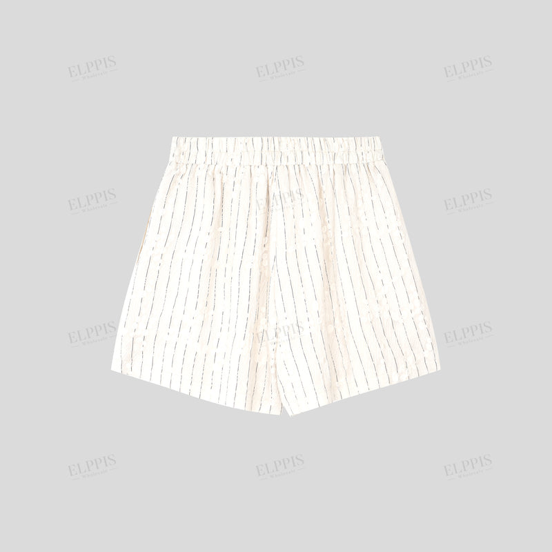 WZUA1160P Cotton Embroidery Stripe Shorts