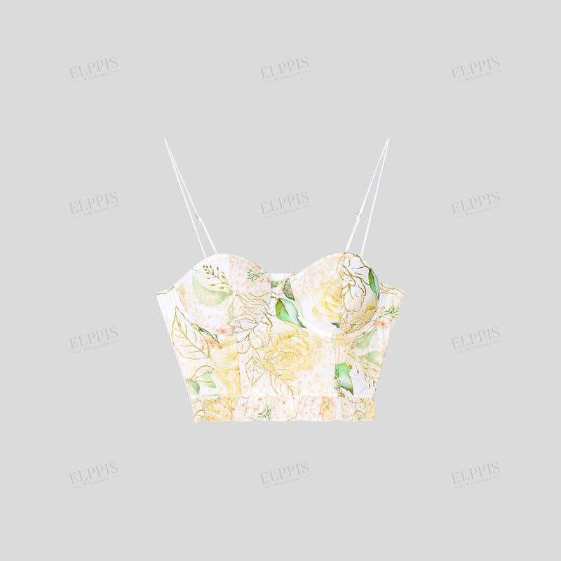 WZUA1001 Floral Camis and Pants Set