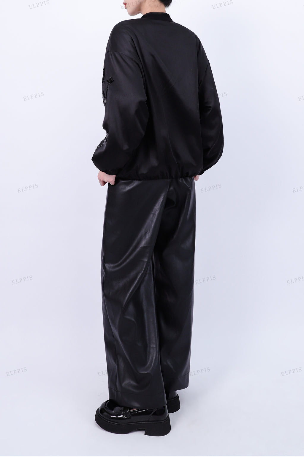 WFWJ034 Sequins Embroidery Bomber Jacket