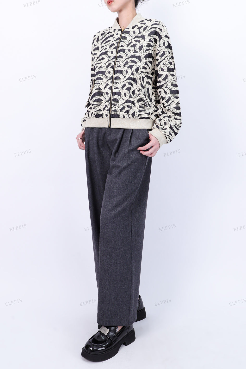 WFWJ036 Embroidery Bomber Jacket Outerwear