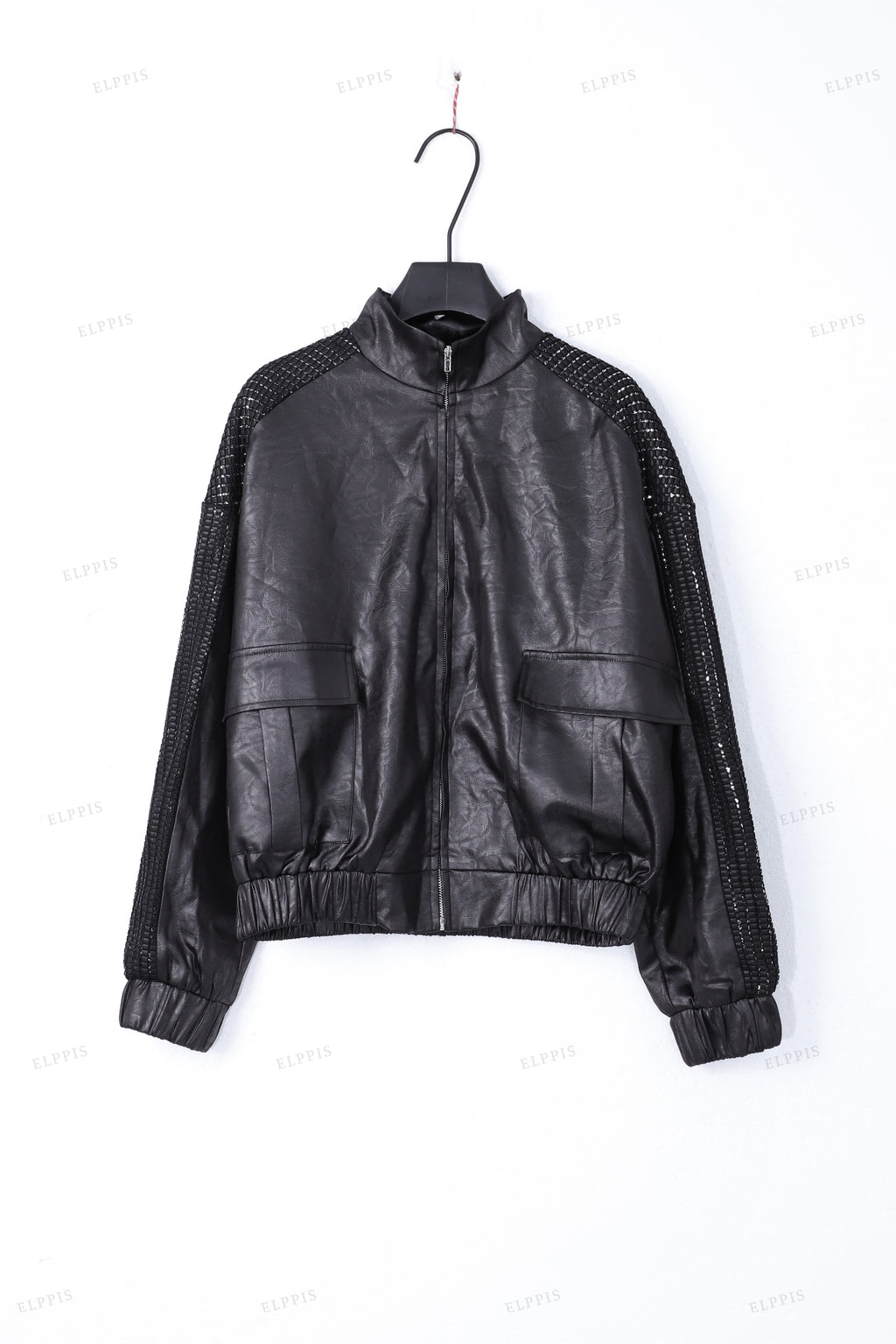 WFWJ118 Rhinestones Bomber Jacket