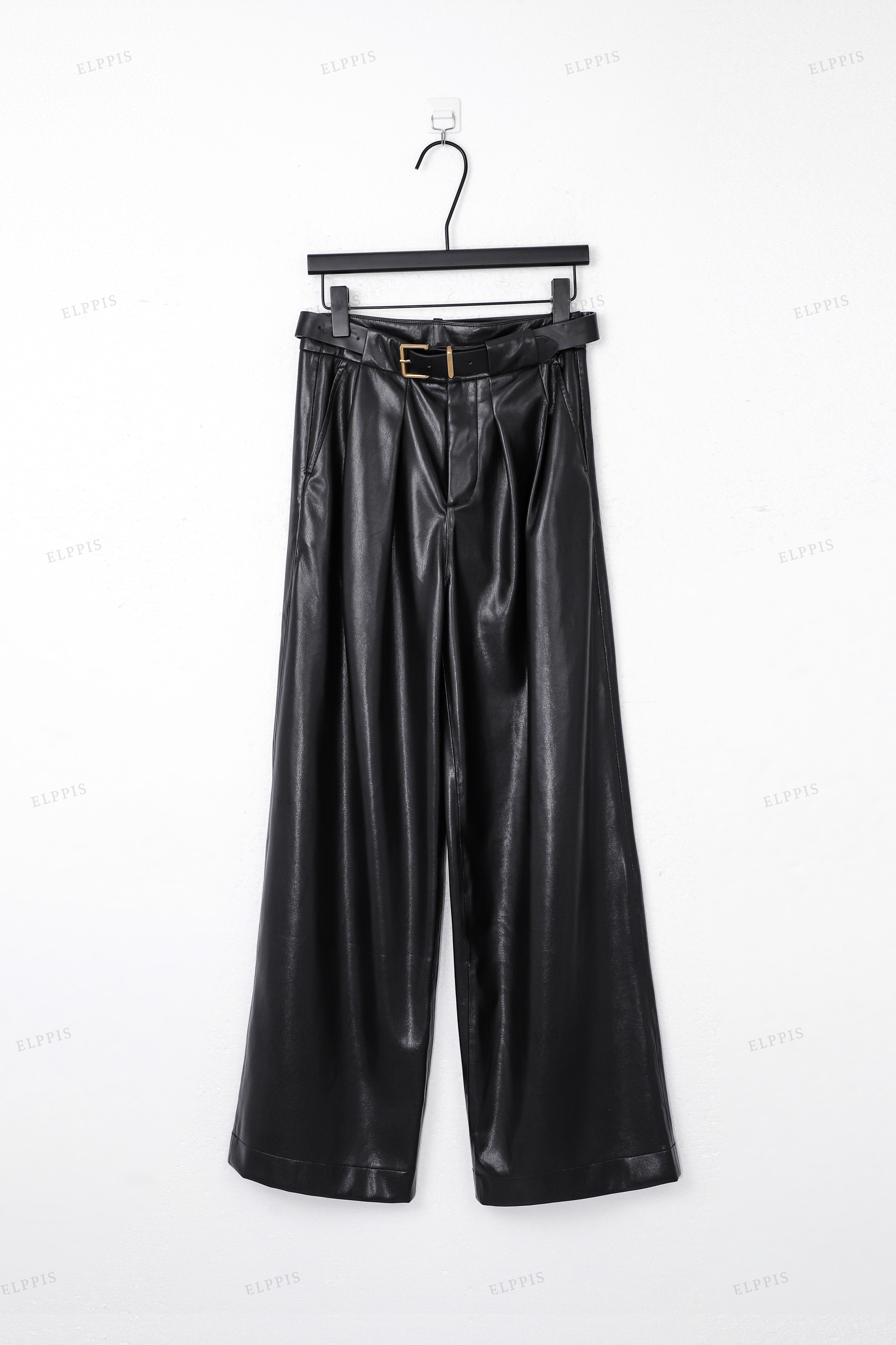 WFWP028 Vegan Leather Long Pants