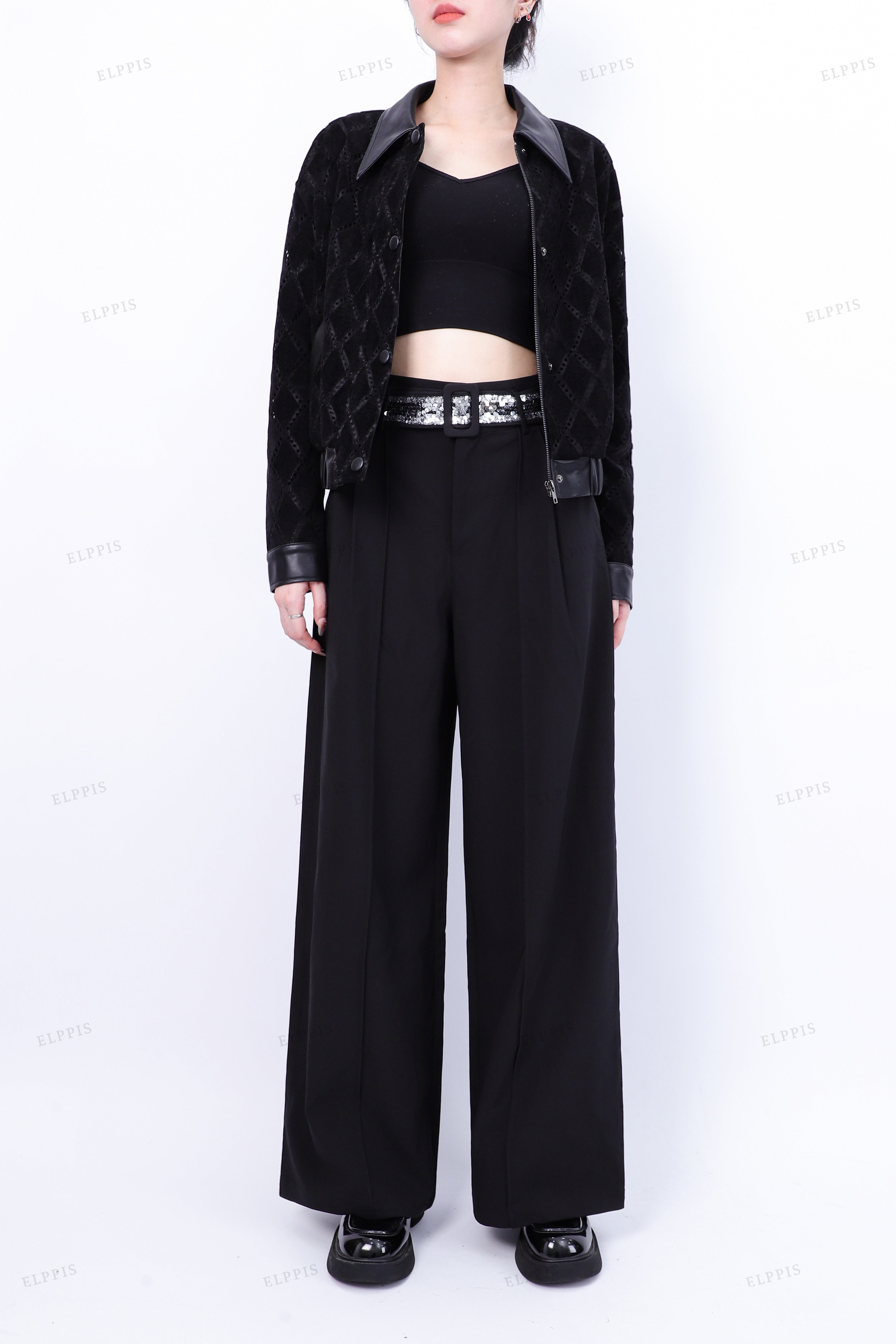 WFWT116 Two Tone Collared Jacket