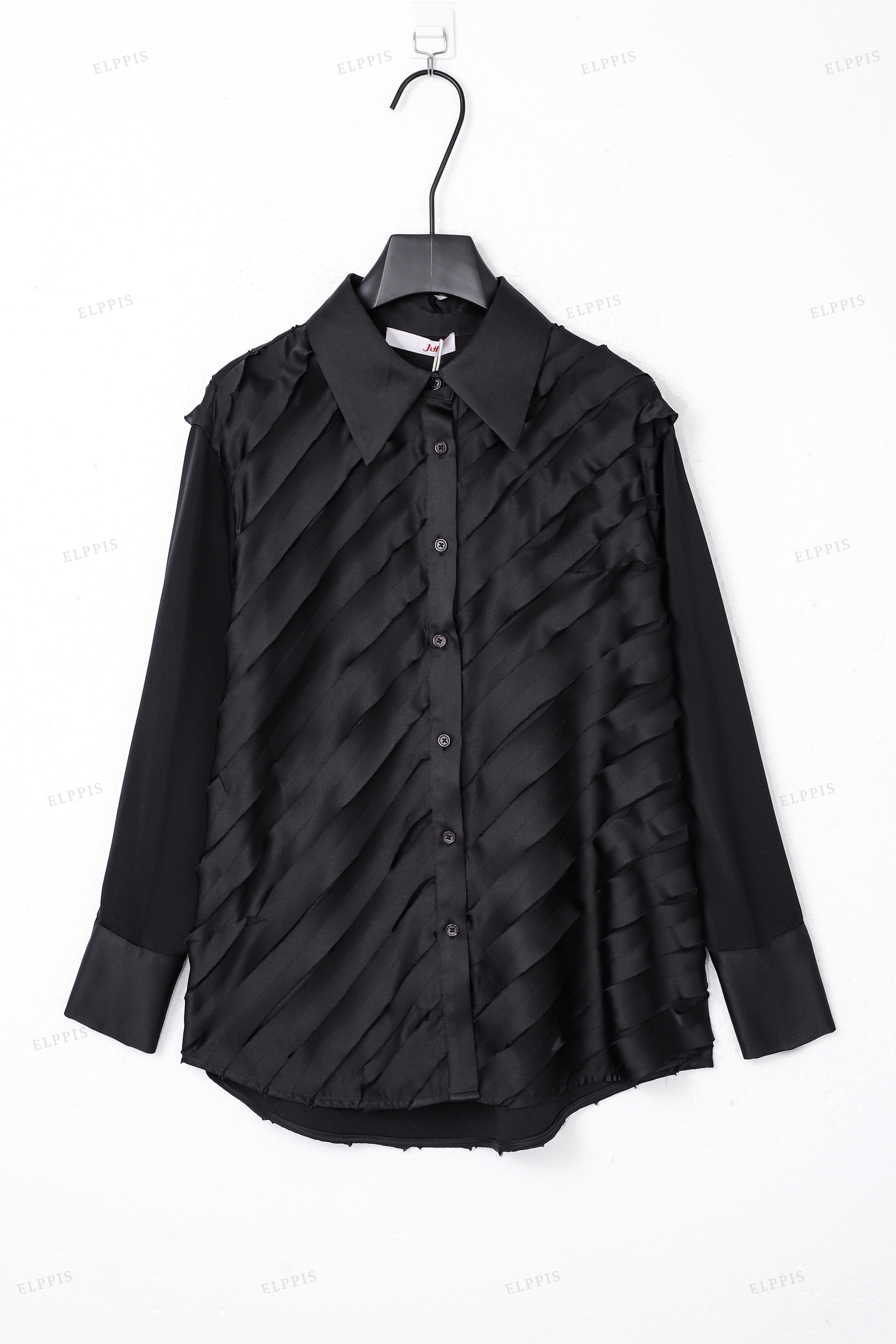 WFW012T Ruffle Blouse Shirt
