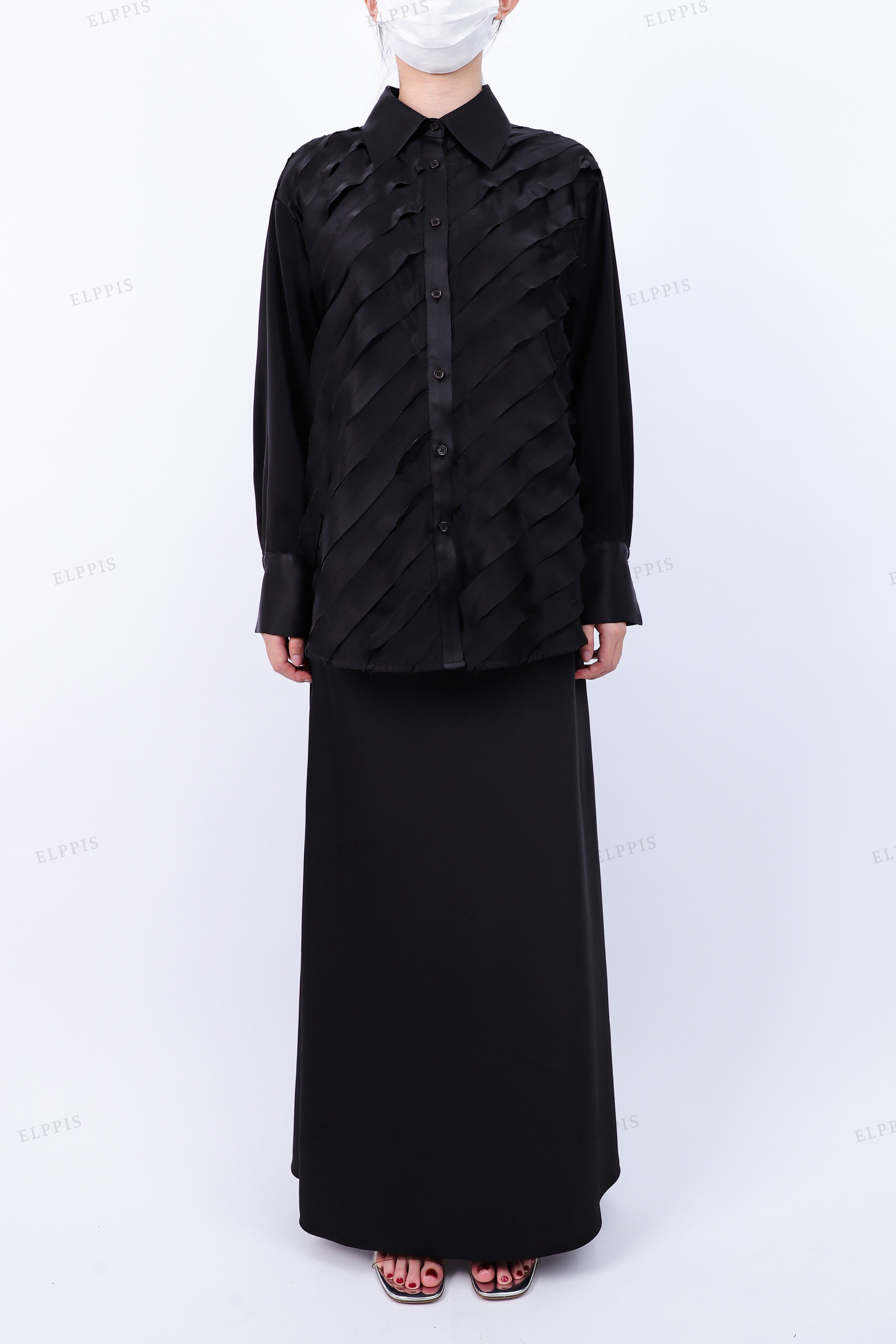 WFW012T Ruffle Blouse Shirt