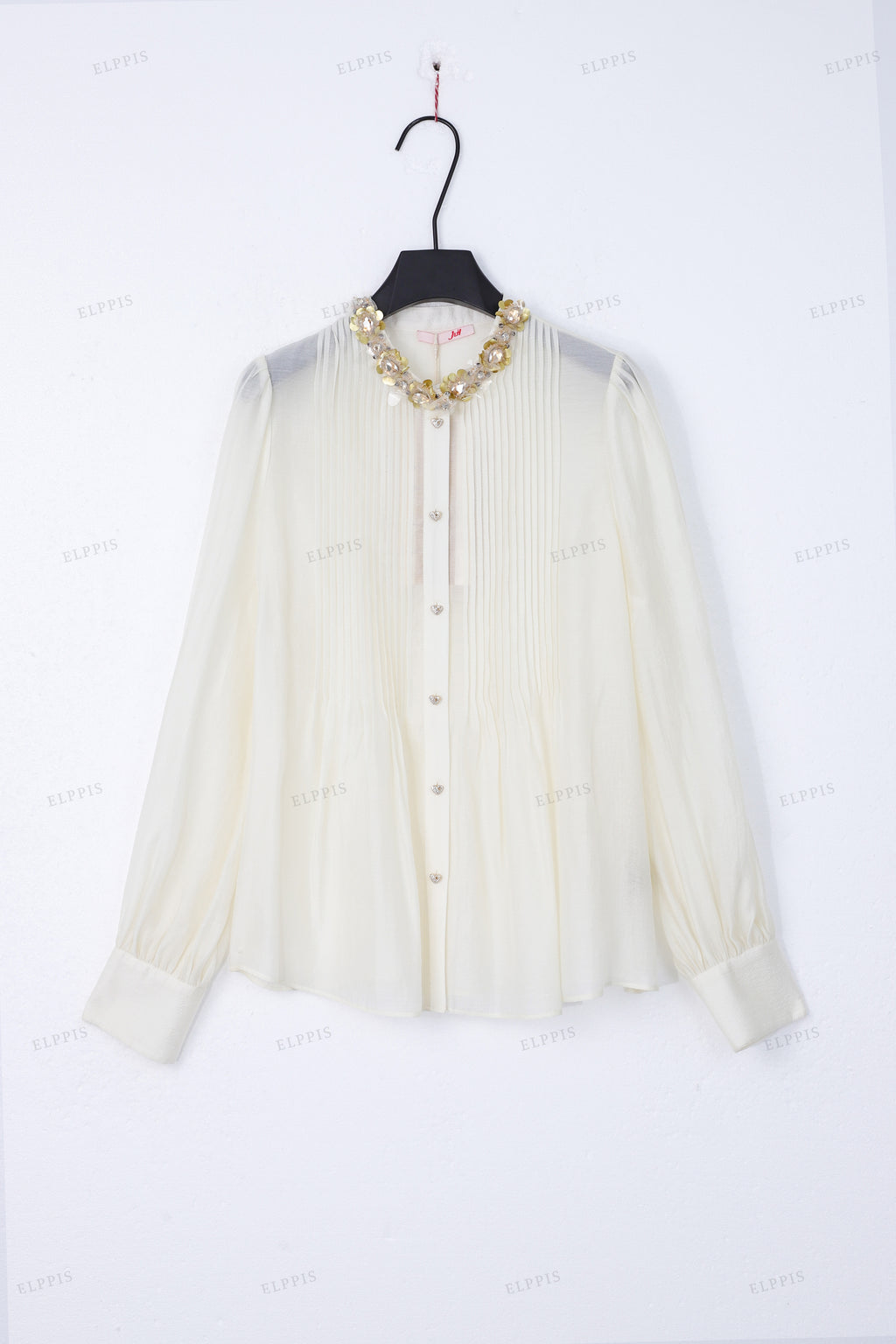 WFWT010 Sequins Collar Blouse Shirt